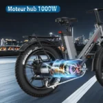 PHNHOLUN C6 PRO – Bicicleta eléctrica de doble suspensión - Batería de 48 V 17,5 Ah - Motor de 1000 W - Autonomía máxima de 120 km - Image 8