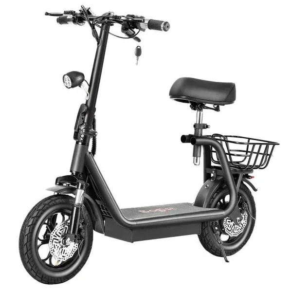 BOGIST M5 Pro 12" - Patinete eléctrico con motor de 500 W, batería de 48 V y 13 Ah, asiento y portaequipajes