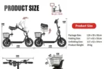 BOGIST M5 Pro 12" - Patinete eléctrico con motor de 500 W, batería de 48 V y 13 Ah, asiento y portaequipajes - Image 5